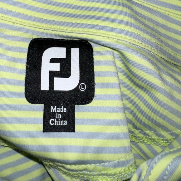 NBW: FootJoy Men’s Golf Polo, size XL, light green & grey, great condition - Picture 4 of 5